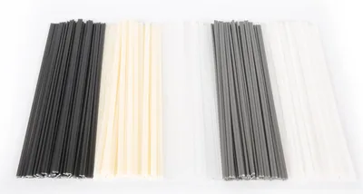 Obrázek produktu pro 100 kusů plastových svařovacích tyčí ABS/PP/PVC/PE svařovací tyče pro plastovou pistoli na nárazníky automobilů/horkovzdušnou pistoli