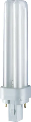 A studio shot of a compact fluorescent light bulb.