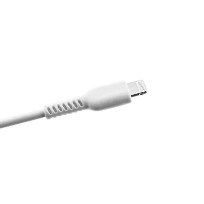 Image de Câble de charge USB C vers 8 broches 2 m blanc