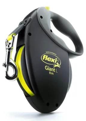 Imagen del producto de Flexi USA Giant: Correa extensible para perros, de neón, resistente, ergonómica