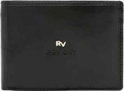 Produktbild von Rovicky | Klassische Brieftasche, aus Naturleder, für Männer, 12.5x9.5 cm