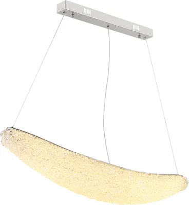 Obrázok produktu pre LED závesné svietidlo, sklenené kryštály, stmievateľné diaľkové ovládanie, výška 120 cm
