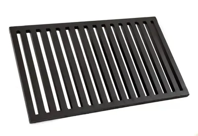 Produktbild von Eckiger Ofenrost für Kamin 23,5 x 29,5 cm | 29,5 x 23,5 cm – robuster Feuerrost aus Stahlgitter, 12 mm stark