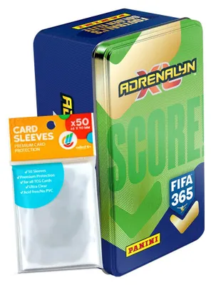 Obrázek produktu pro Sada karet FIFA 365 Adrenalyn XL 2027 – 1 plechovka #D (SCORE!) + exkluzivní ochranné obaly pro sběratelské karty
