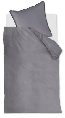 Produktbild von At Home Renforcé-Bettwäsche-Garnitur One Colour Farbe Black Größe 135x200+80x80