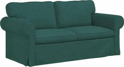 Image de vidaXL Canapé vert foncé 175 x 82 x 80 cm Tissu