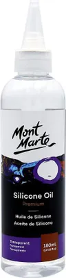 Produktbild von Mont Marte PREMIUM Silikon Öl, Acrylfarben Malmittel, in 180 ml Dropbottle, Vermischbar & auf Pouring-Medium abgestimmt, besondere Effekte