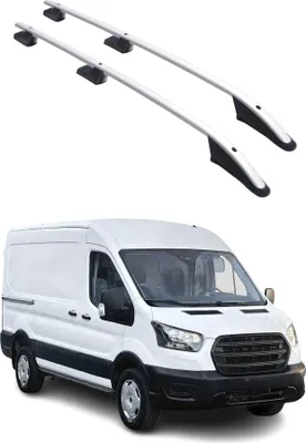 Image de Barres de toit longitudinales pour Ford Transit 2014-2025 Aluminium Gris