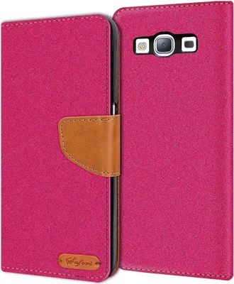 Produktbild von Handy Hülle Samsung Galaxy S3 Tasche Wallet Flip Case Schutz Hülle Stoff Cover