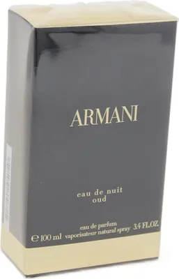 Produktbild von Giorgio Armani Eau De Nuit Oud 100ml, Männer, 100 ml, Nicht nachfüllbare Flasche, Spray