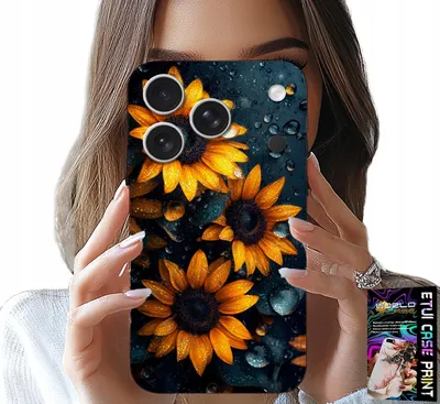 Image de Etui Do Iphone 17 Pro - Słoneczniki, Słonecznik, Kwieciste Wzory