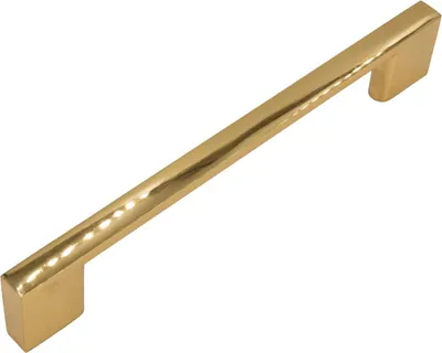 Image de Poignée de meuble Svelto - élégante poignée chromée en aluminium de 128 mm pour armoire et tiroir, finition brillante, 1 pièce