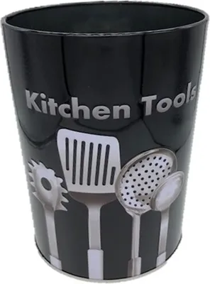 Produktbild von BESTECKHALTER aus Blech 11cm rund Besteckkorb Küchenutensilienhalter