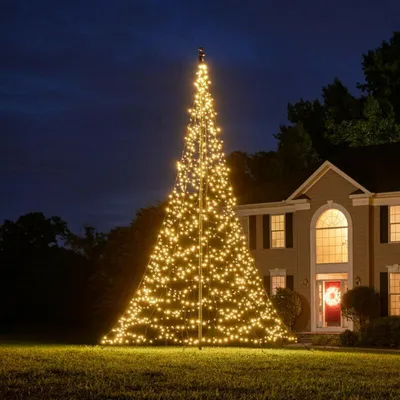 Productafbeelding van Kerstverlichting, 1200 LED's, wit, 6 meter hoog