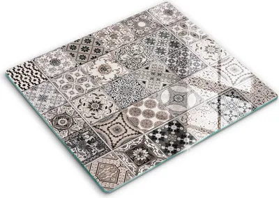 Produktbild von Abdeckung Glas - Küchenabdeckung - 60x52 cm - Abdeckplatte -Dekorative Fliesen