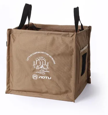 Immagine prodotto di INF Cestino pieghevole triangolare 600D Oxford 30x30x30cm per campeggio Cachi