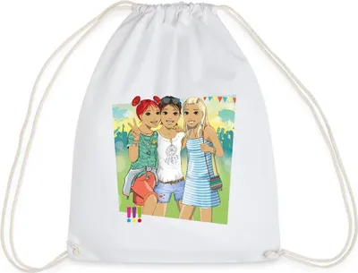 Produktbild von Spreadshirt Die Drei Ausrufezeichen Ein Echt Schöner Fall Turnbeutel, One size, Weiß