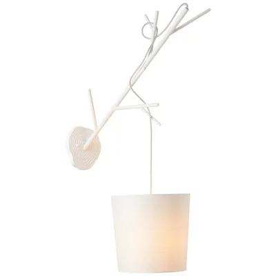 Produktbild von Brilliant Wandleuchte Faun hängend Weiß Textil max. 40W E27 ohne Leuchtmittel