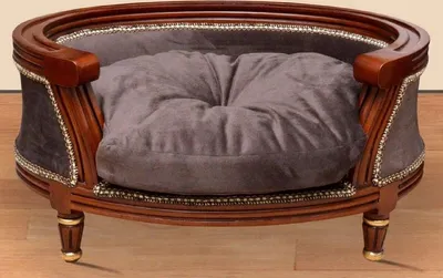 Produktbild von Casa Padrino Barock Hundebett Royal Braun / Braun / Gold - Barock Hundemöbel - Barock Tiermöbel - Möbel im Barockstil