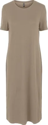 Immagine prodotto di Pieces Onika Midi Abito a maniche corte Beige S Donna Beige S