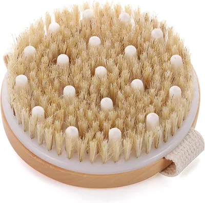 Produktbild von TENGRI® Trockenbürste Körper, Körperbürste Naturborsten, Lymphdrainage, Badebürste, Massagebürste Körper Bürste, Peeling Bürste, Cellulite Bürste