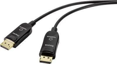Immagine prodotto di Renkforce Cavo di collegamento DisplayPort 15,00 m RF-4598018 DisplayPort 1.4 Nero [1x spina DisplayPort