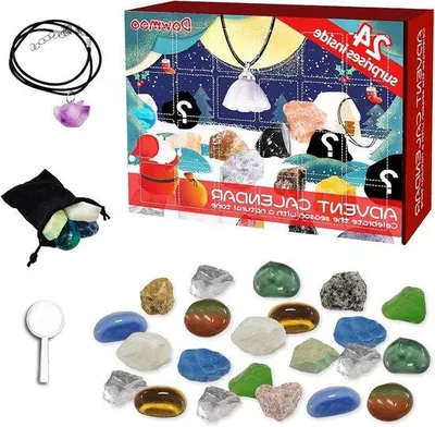 Image de Calendrier de l'Avent scientifique 2025 avec des cristaux - 24 surprises - Cadeau pour garçons et filles