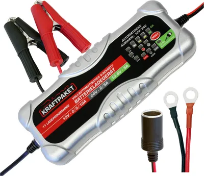 Produktbild von Dino Kraftpaket 136302 Auto Ladegerät Batterieladegerät 12V 24V 10A Auto Lkw