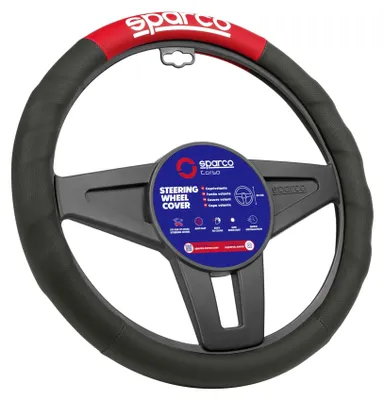 Obrázok produktu pre SPARCO SPC1111RS Poťah na volant, protišmykový, Ø 39 cm, čierno-červený
