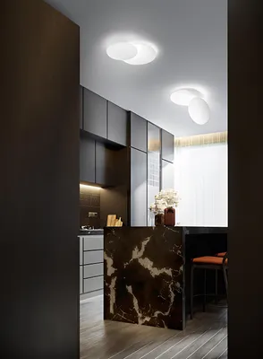 Imagen del producto de Lámpara de techo LED "DRUM" de metal en color blanco mate, 33W, marca Perenz