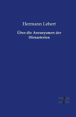 Produktbild von Über die Aneurysmen der Hirnarterien