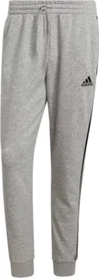Produktbild von adidas Jogginghose Herren im 3 Streifen Design mit Fleece innen, Größe:XL, Farbe:Grau