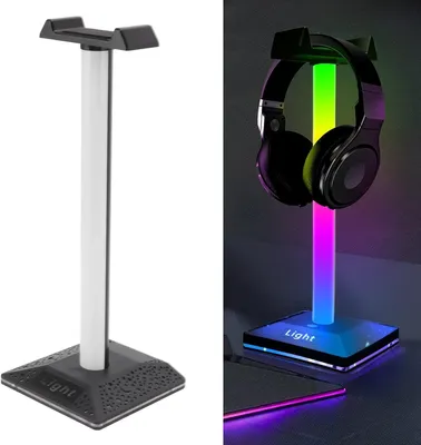 Produktbild von RGB-Gaming-Headset-Ständer mit 7 Lichtmodi und Touch-Schalter
