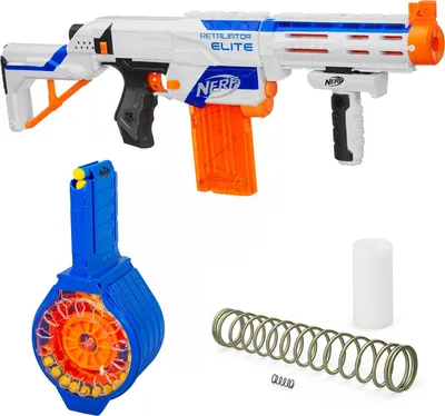 Produktbild von Tuning-Mega-Pack inkl. NERF Retaliator Blaster,Trommelmagazin, Tuning-Feder