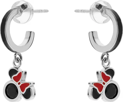 Produktbild von Disney Kinderohrringe Minnie und Mickey Mouse aus 925er Silber ©DISNEY