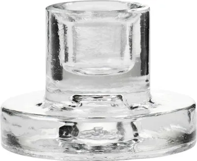 Produktbild von IB Laursen Kerzenhalter GLAS RUND für 1 DÜNNE Kerze 5x3,5 cm Kerzenständer