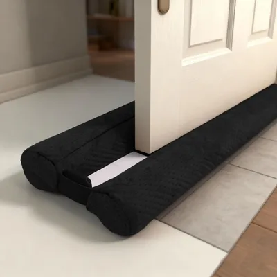 Image de Bas de porte - Réglable 76 à 91 cm - Noir - Double face