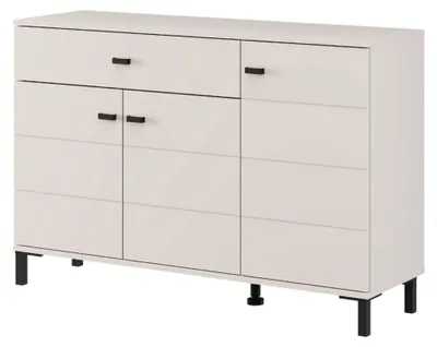Produktbild von Djanet - Kommode, 116x35x78h cm Cremeweiß, eine Schublade