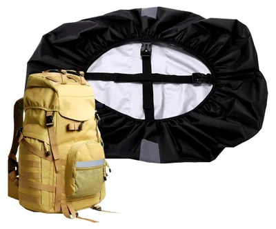 Produktbild von Wasserdichte Regenhülle für Rucksack mit reflektierendem Schutz
