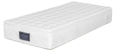 Image de Matelas à ressorts ensachés, conception ergonomique, soutien en 7 zones, 90 x 200 x 25 cm, BLANC