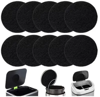 Immagine prodotto di Set di filtri deodoranti - universale - set di filtri anti-odore - per tutti i cestini dei rifiuti - elimina gli odori - 17x0,5 cm