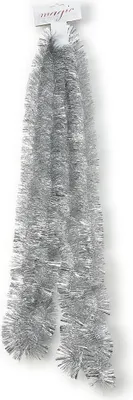 Produktbild von Inge‘s Christmas Decor 700000565, Tannengirlande, Kunststoff, Silber, 50 mm, 2700 mm
