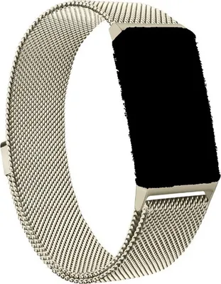 Image de Go Go Gadget – Bracelet pour montre connectée – Bracelet Milanese – Compatible avec Fitbit Charge 3 et 4 – Or – Taille S/M