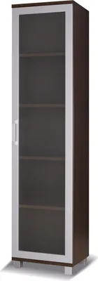Obrázek produktu pro Úzká vitrína ANDOVER - kaštan wenge