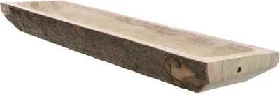 Produktbild von Dekoschale Paulownia natur 15x54x5cm Stück