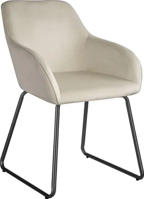 Produktbild von tectake® Esszimmerstuhl Jeane gepolstert, in Samtoptik 57 x 61 x 85,5 cm, Belastbarkeit 120 kg