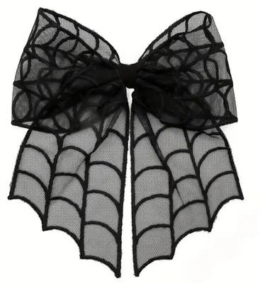 Produktbild von Yamobi Halloween Haarklammern, schwarze Spinnennetz Haarschleifen