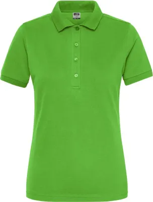 Produktbild von Polo aus weichem Elastic-Piqué lime-green, Gr. M