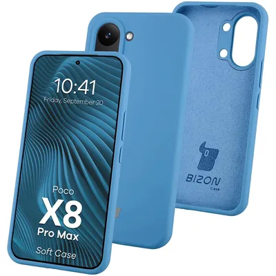 Produktbild von Silikon Handyhülle für Xiaomi POCO X8 Pro Max, Bizon Soft Case, Blau