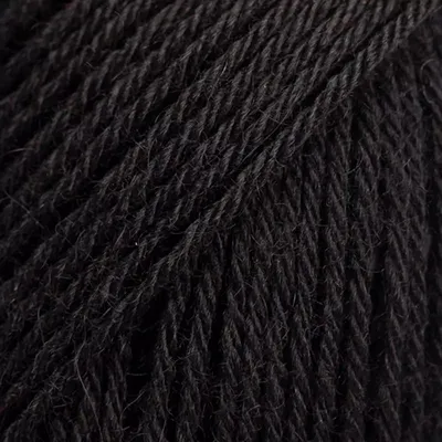 Zdjęcie produktu dla Drops Nord Uni Colour 02 Black Przędza dziewiarska